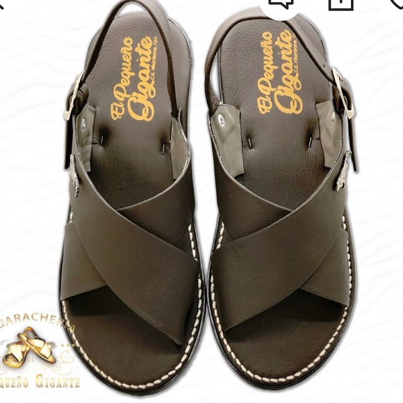 LEATHER HUARACHES/SANDALS - Picture 3 of 3